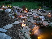 Dusk pond photo