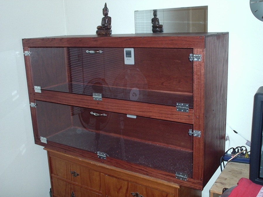 new hand-made cage for burm/boas