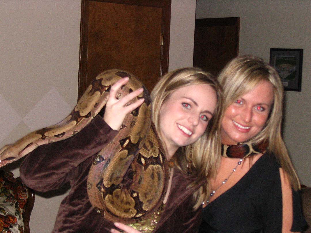 Me, my sister and my boa