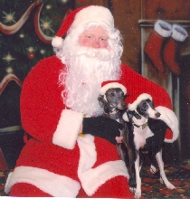 Mother & Daughter with Santa