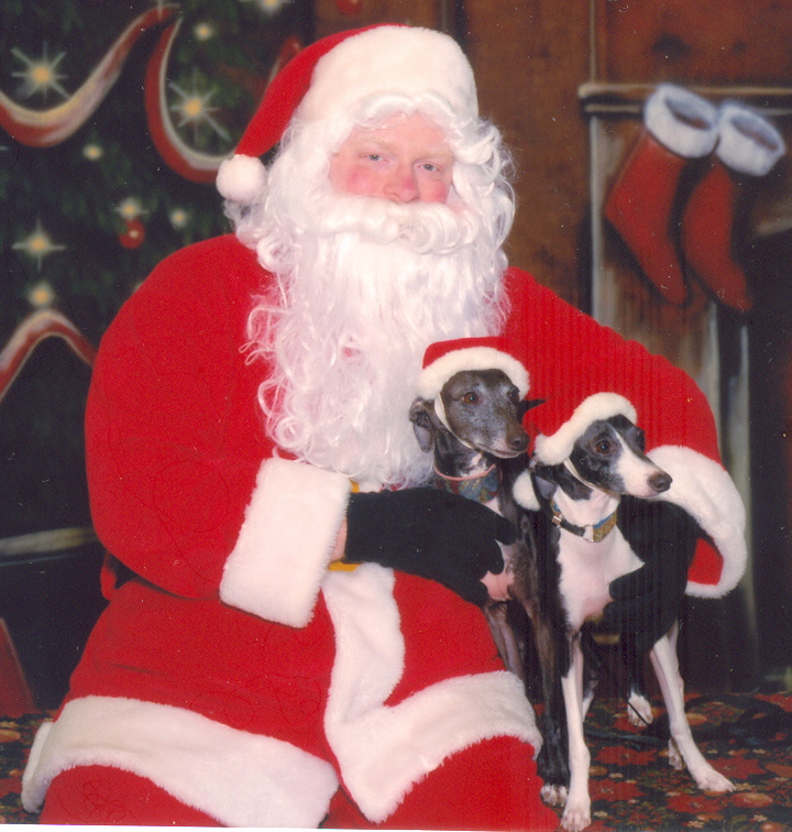 Mother & Daughter with Santa