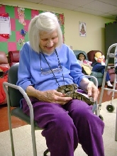 PALS Beatrice with her Ball Python
