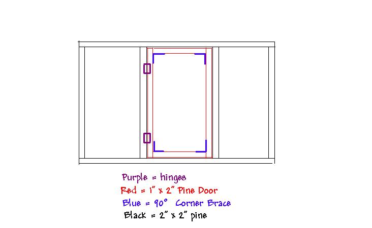 Diagram for Cage door assembly