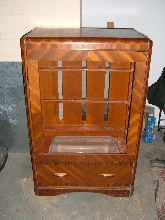 3. stained, polyurethaned