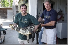 Paul and Dean with American Crocodile