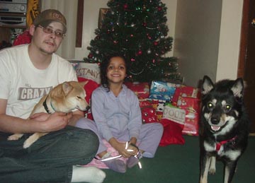 Daddy with all his kids