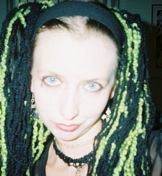 My face and weird hair