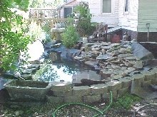 filling with water