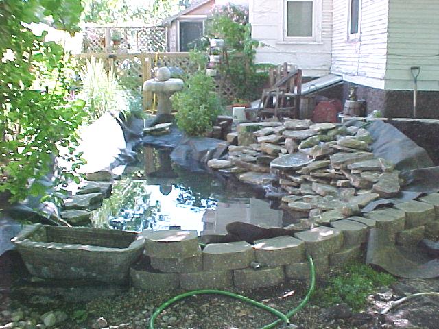 filling with water