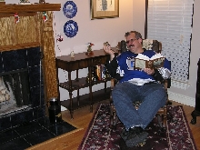 Relaxing at home