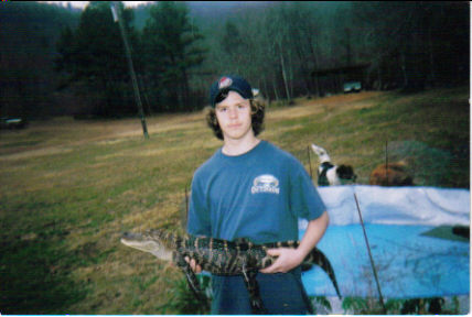 rickey with an alligator
