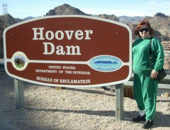 Puma at Hoover Dam sign